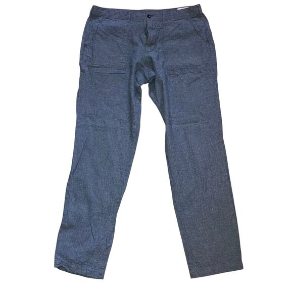 NWT Men’s Gap Blue Linen Utility Pant -size 36w 36l - Picture 3 of 13